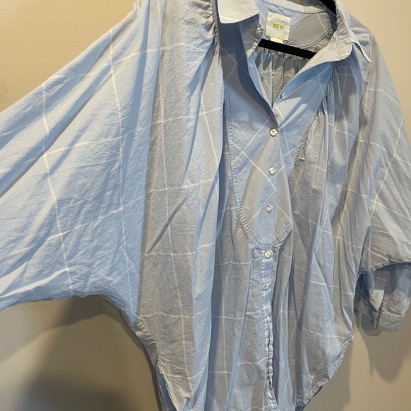 🤍 SOLD 🤍 Anthropologie Windowpane Button Down - Picture 4 of 8